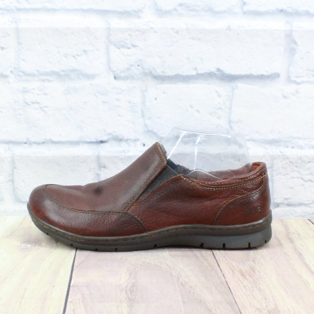 Boc Born Concept Brown Leather Slip On Comfort Shoes … Gem